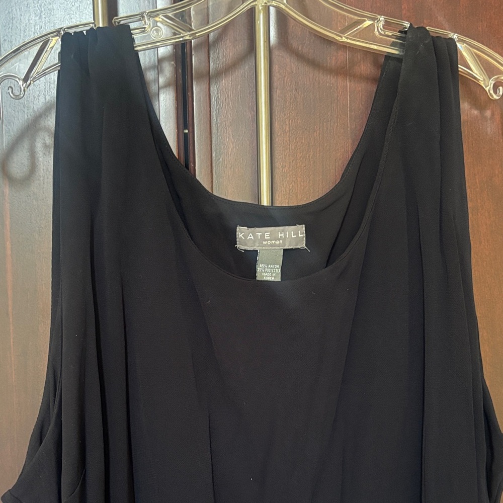 Kate Hill Elegant Black Blouse